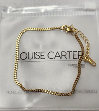Louise Carter 14K Gold Plated 2.5mm Miami Anklet 8"+2"