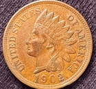 Diamonds 1902 Indian Cent, Choice XF45 Near AU, HD Video
