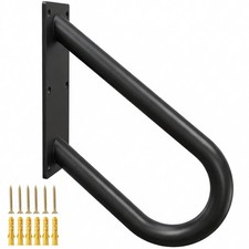 Indoor/Outdoor U-Shaped Wall-Mounted Handrail for Garage Porch Patio Garden Step