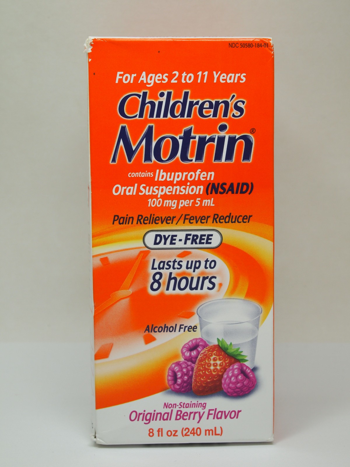 Children's Motrin -Ibuprofen 100mg Original Berry -8 Oz  - EXP 09/2026