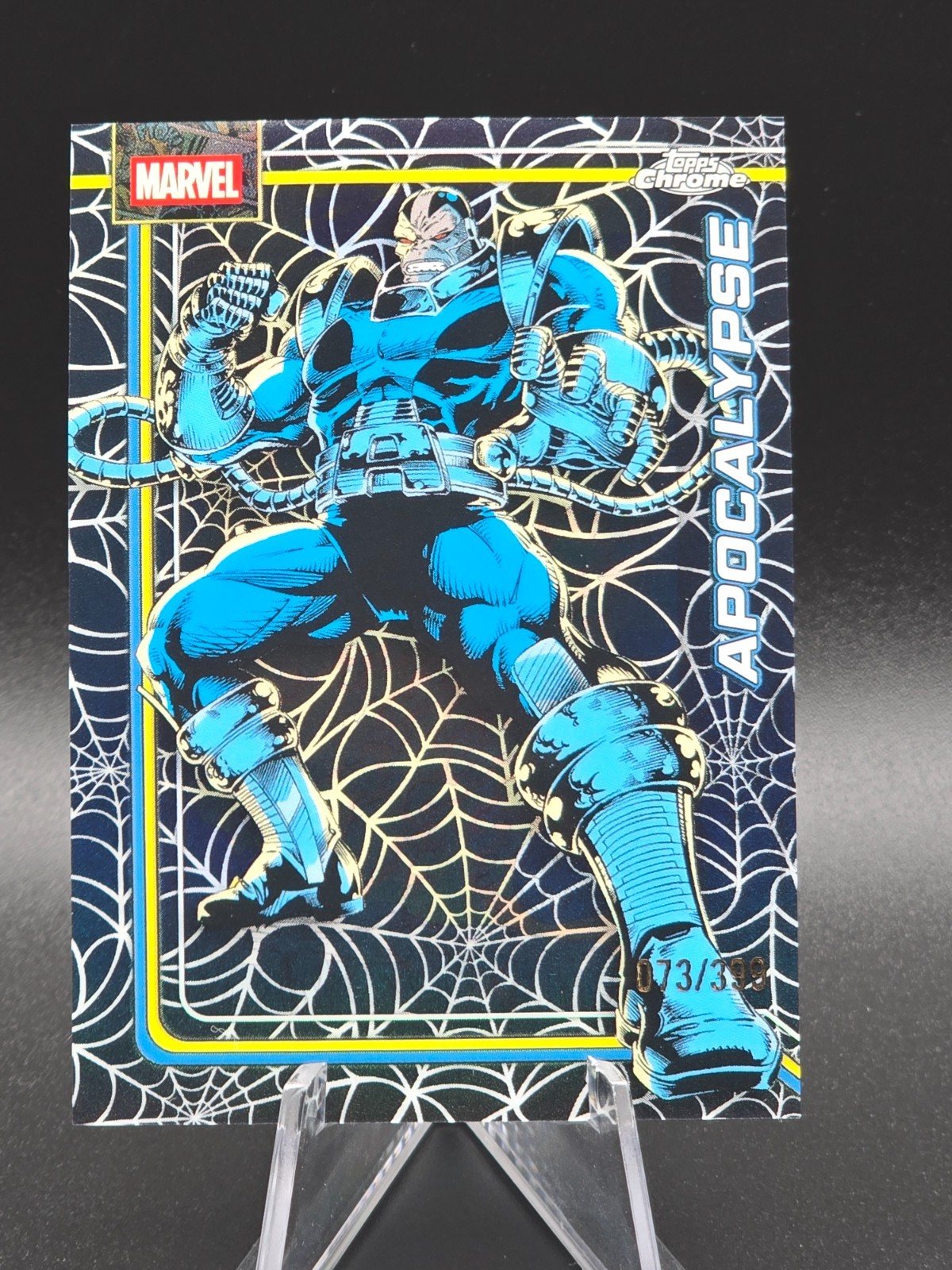 2026 Topps Chrome Marvel APOCALYPSE Spider-Web Refractor /399 #7