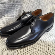 Allen Edmonds Men’s Black Dress Shoes Burton Apron Toe Derby Made In USA Size 14