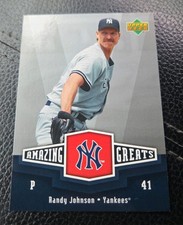 2006 Upper Deck - Amazing Greats Randy Johnson #AG-RJ New York Yankees HOF