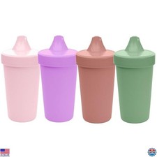 Re-Play Blossom Sippy Cups for Toddlers - 10 Oz, Spill-Proof, Dishwasher Safe,