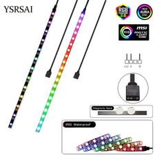 Magnetic RGB LED Strip Light 5V Addressable for PC Case Motherboard 3 Pin