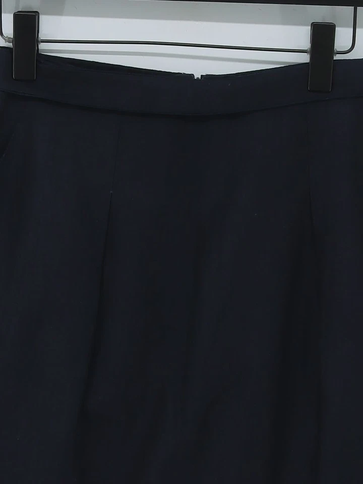 Nicole Farhi Women's Midi Skirt UK 12 Blue Wool - Image 3 of 4