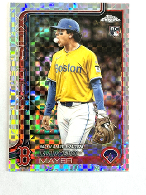 2025 Topps Chrome Update Marcelo Mayer Prizm Refractor Rookie