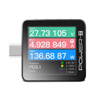 Power-Z KM003C Portable USB-C Fast Charging Tester PD3.2 QC5.0 Digital Voltmeter