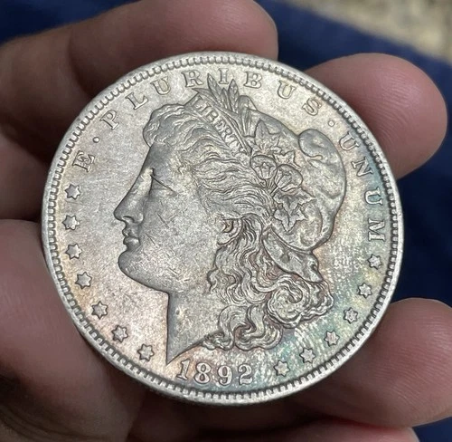1892-O Lightly Toned Morgan Dollar “Key Date” BU Details RARE 1892-O