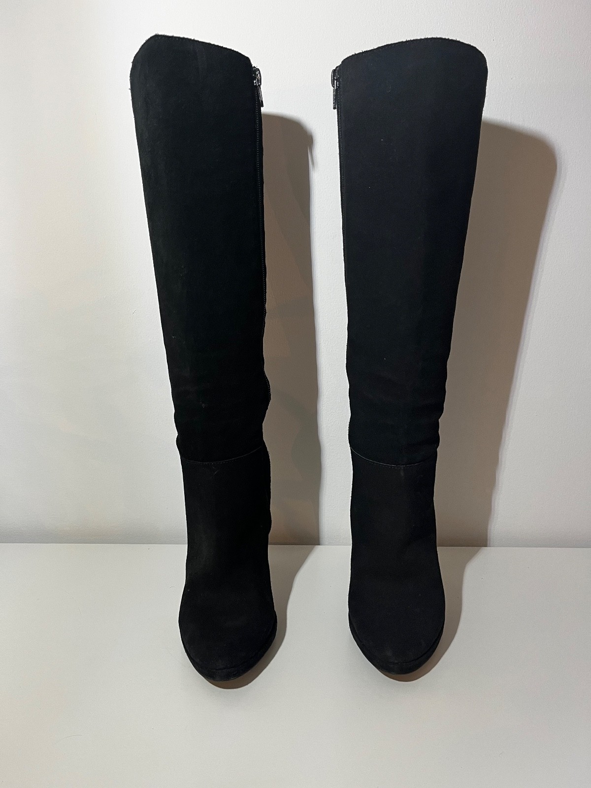 Dune Women’s black suede knee high boots