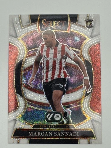 2025-26 Panini Select La Liga SSP Maroan Sannadi White Sparkle Athletic Bilbao