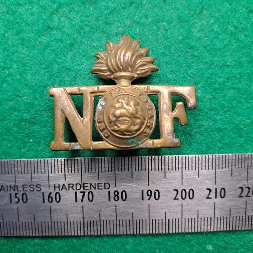 WW1 Northumberland Fusiliers Regiment Shoulder Title Badge