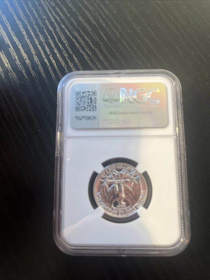 1961 Washington Quarter Proof Gem Coin 25c NGC PF 67 PR67 - Image 2 of 2