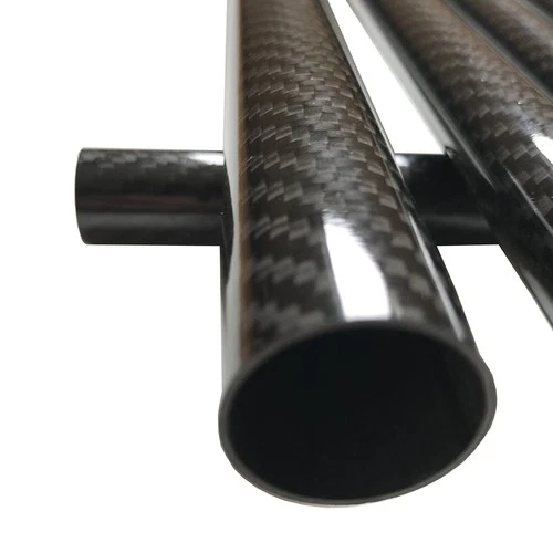 (1) KARBXON - Carbon Fiber Tube - Black - 25mm X 23mm X 1000mm - Hollow Carbo...