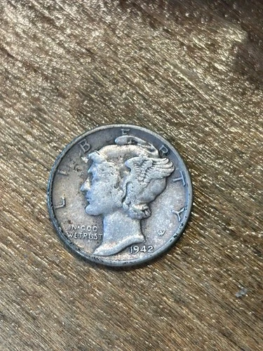 1942 Mercury Dime XF