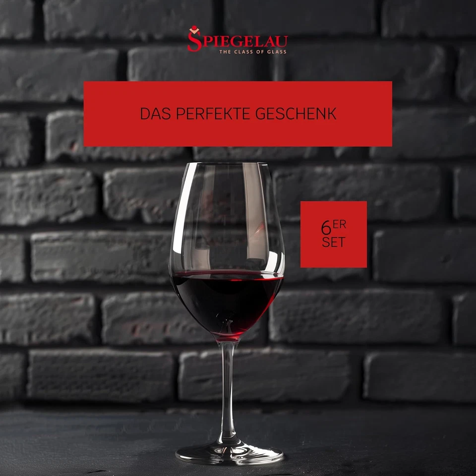 & Nachtmann, Set Di 6 Calici Da Degustazione, Calici Da Vino, in Cristallo, 260  - Immagine 4 di 4