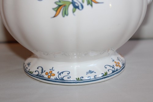 Gien earthenware coffee maker decor Moustiers with pomegranate, height 23.5 cm - Picture 3 of 10
