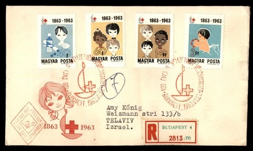 Mayfairstamps Hungary FDC 1963 Children Red Cross Combo Reg Budapest First Day C