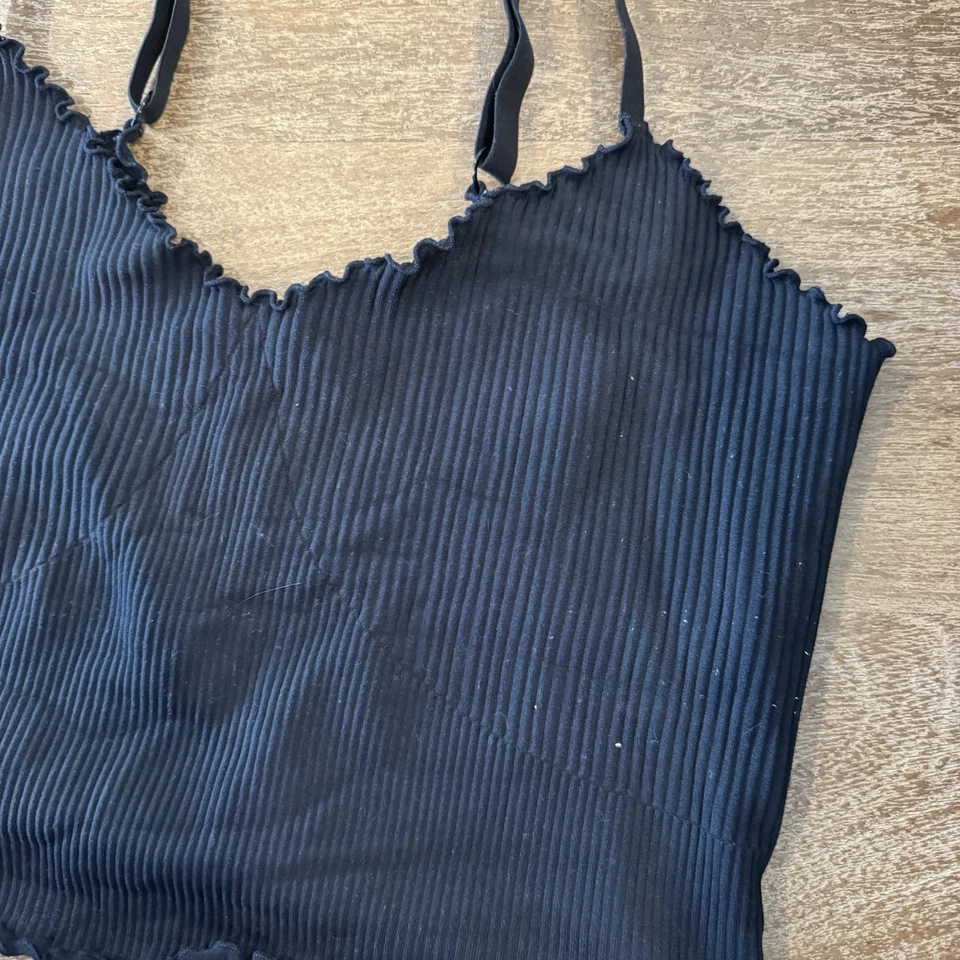 Bralette largo acanalado Aerie, sin forro. Talla XL Foto 2 de 4