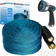 Garden Hose 100ft, Made of TPE(Not PVC), Ultra-Light & Flexible Water Hose with