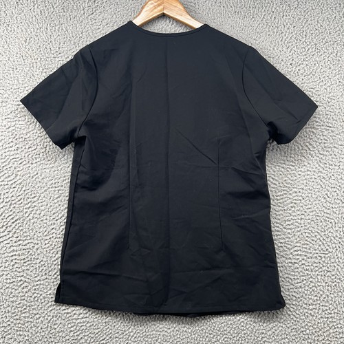 Figs Scrub Top Womens Medium Black Shirt Casma Pocket Technical Collection V - Picture 8 of 11
