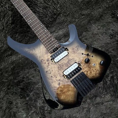 Classic 24 Tone Headless Electric Guitar, Alder Body, Baked Maple Neck