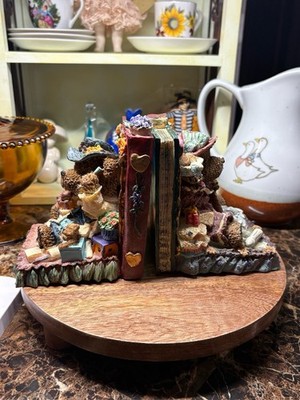 Resin Bear Bookends Multicolor 3D Effect Painted Animal Novelty Home Decor