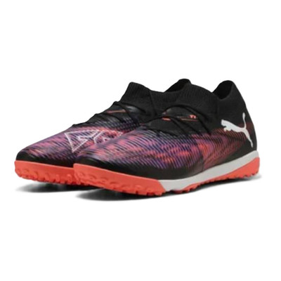 Puma FUTURE 8 MATCH Turf Soccer Shoes Black/White/Glowing Red 108370-01 j