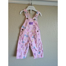 Vintage OshKosh B'Gosh overalls 6-9 Months Baby Buggy Ballons Finger Print READ