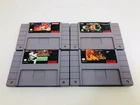 Super Nintendo SNES Game Lot Of 4 Aladdin, Lion King, Ms Pac-Man, Ken Griffey Jr