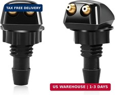 2 PCS Front Windshield Washer Nozzles, Left Right Wiper Sprayer Jet Head Replace