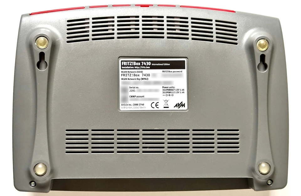 AVM Fritz!Box 7430 Router VoIP con ALIMENTATORE ricondizionato ottime condizioni - Immagine 4 di 4