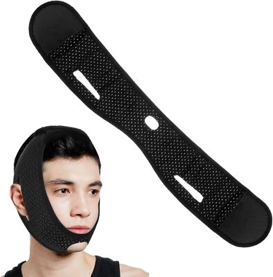 AOZUO Anti Schnarch, Verstellbarer Schnarchstopper Schnarchen Kinnband Schlafapnoe Kin