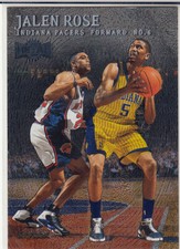 1999-00 Fleer Metal NBA Jalen Rose Indiana Pacers Forward No 5 Card #137