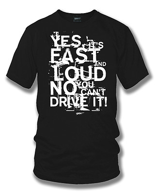 Fast Loud t-shirt - L drag racing, Street racing, muscle car - Wicked Metal 