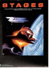 ZZ TOP "STAGES" SHEET MUSIC-PIANO/VOCAL/GUITAR/CHORDS-EXTREMELY RARE-1986-NEW