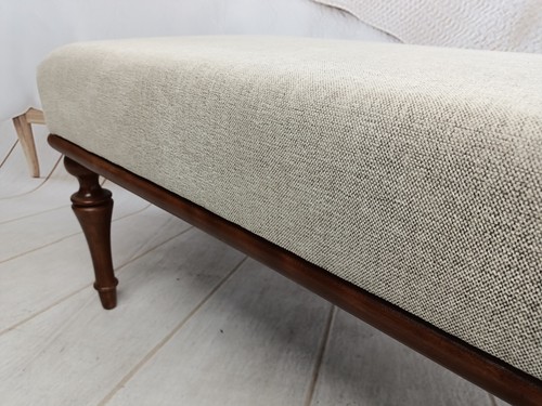 Hallway bench, Ottoman for bedroom, Retro bench, Upholstered bench, Dining bench - Picture 5 of 10