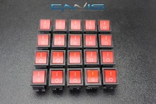 20 PCS ROCKER SWITCH DPST ON OFF TOGGLE 15 AMP 250V 20 AMP 125V 4 PIN EC-2604