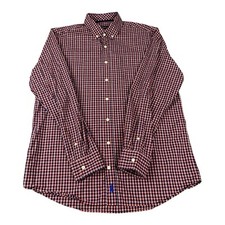 Johnnie-O Shirt Long Sleeve Button-Up Collar Multicolor Check Men's Size XL