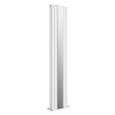 Radiator Vertical Double Single Panel with Mirror Designer Anthracite White Rad