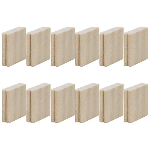 12 Pezzi Mini Blocchi di Libro in Legno Mini Gioielli di Libro Miniatura Libri Bianchi - Foto 2 di 12