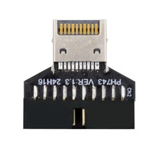 CY USB 3.1 Type-E IDC Socket to 20Pin USB3.0 Panel Header Extension Adapter