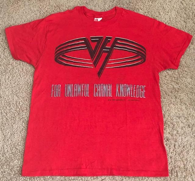 Vintage Van Halen 1991 For Unlawful Carnal Knowledge Red Vintage Van Halen 1991 For Unlawful Carnal Knowledge Red