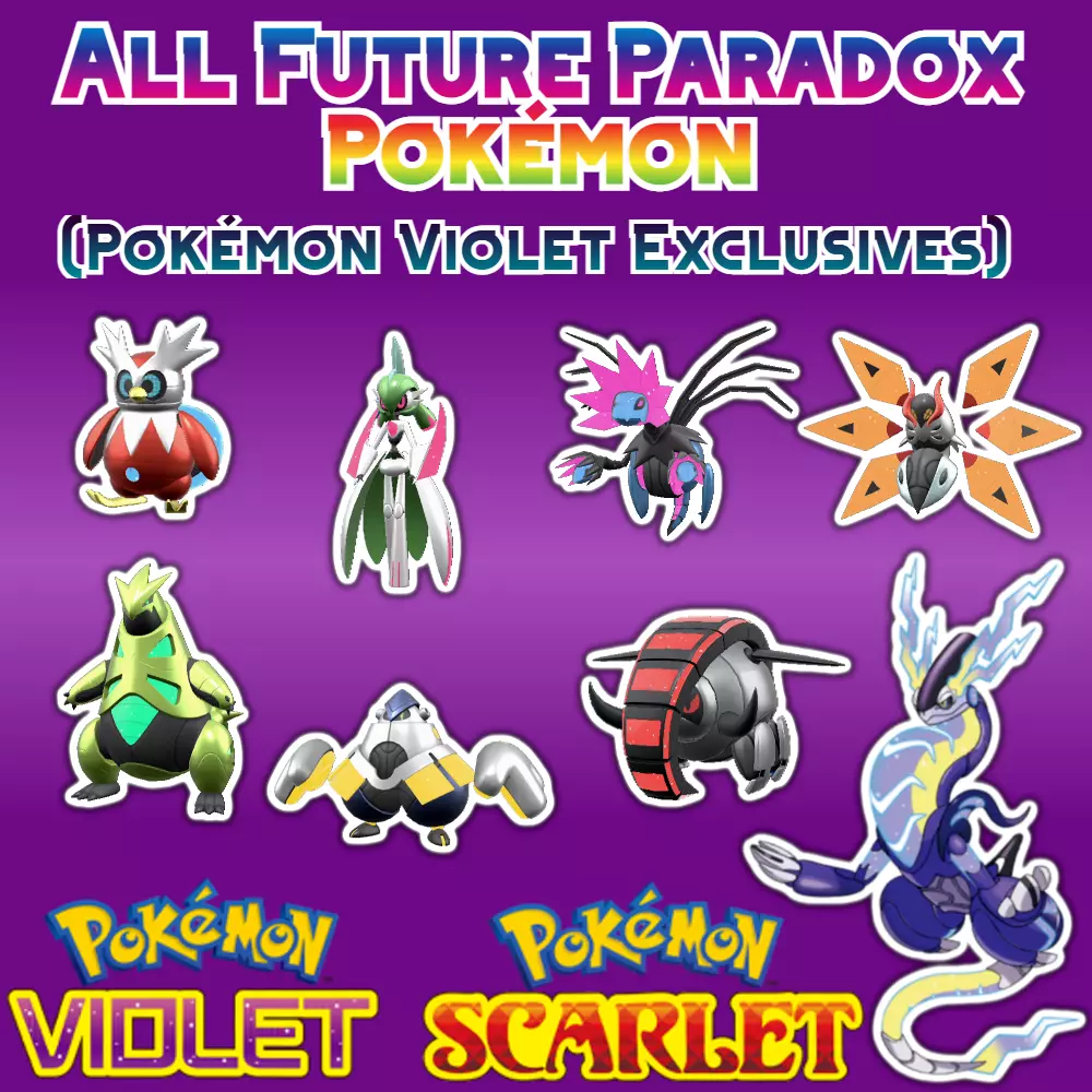 Pokemon Scarlet and Violet ✨Shiny 6IV Paradox Pokemon (ALL SCARLET  EXCLUSIVES)✨