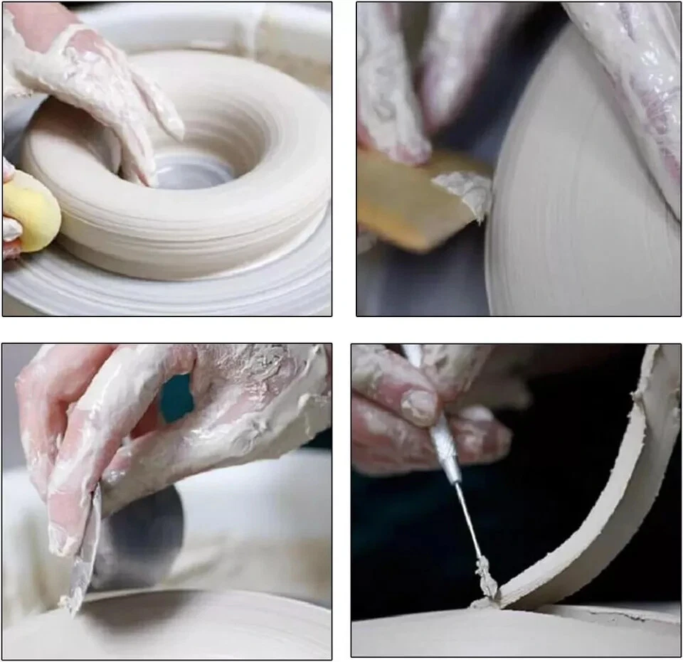 Rueda para esculpir de 12" rueda de bandas de alta resistencia tocadiscos todo de metal con rodamiento de bolas Foto 4 de 4