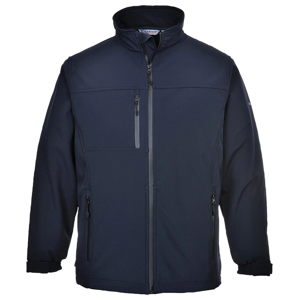 Portwest UTK50 Windproof Water Resistant Outdoor Fleece Lined Softshell Jacket - Image 2 of 3