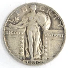 United States 1930-S Standing Liberty Quarter 90% Silver San Francisco Mint Coin