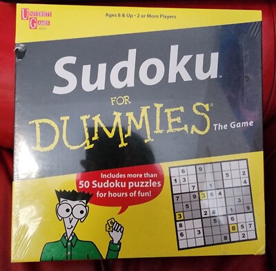Sudoku board game for Dummies More Than 50 Puzzles Number BENIFITS CHARITY 