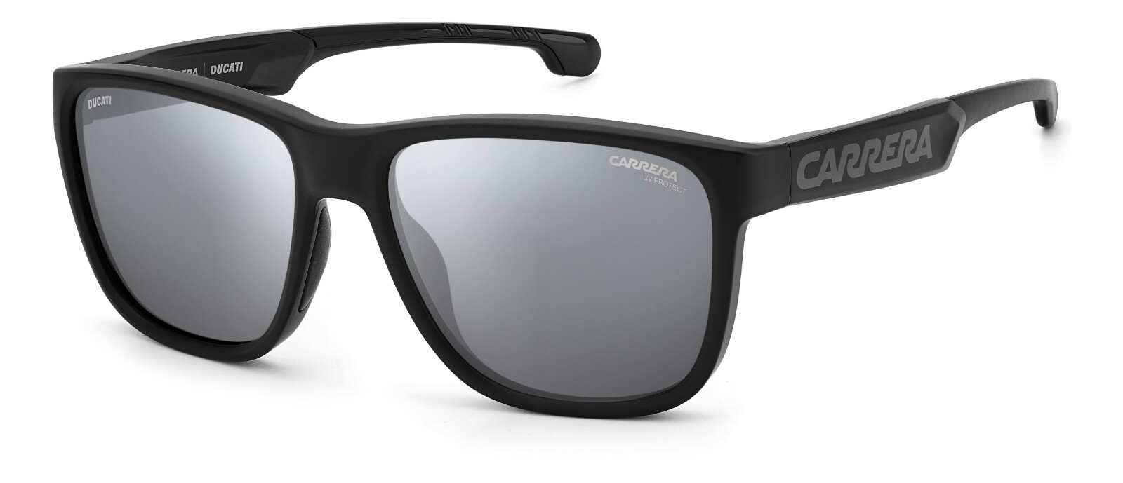 Carrera Carduc 003/S 08A Sunglasses Black Grey Silver Mirror T4-image