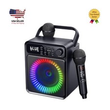 Portable Karaoke Speaker for Adults  Kids with Party Lights